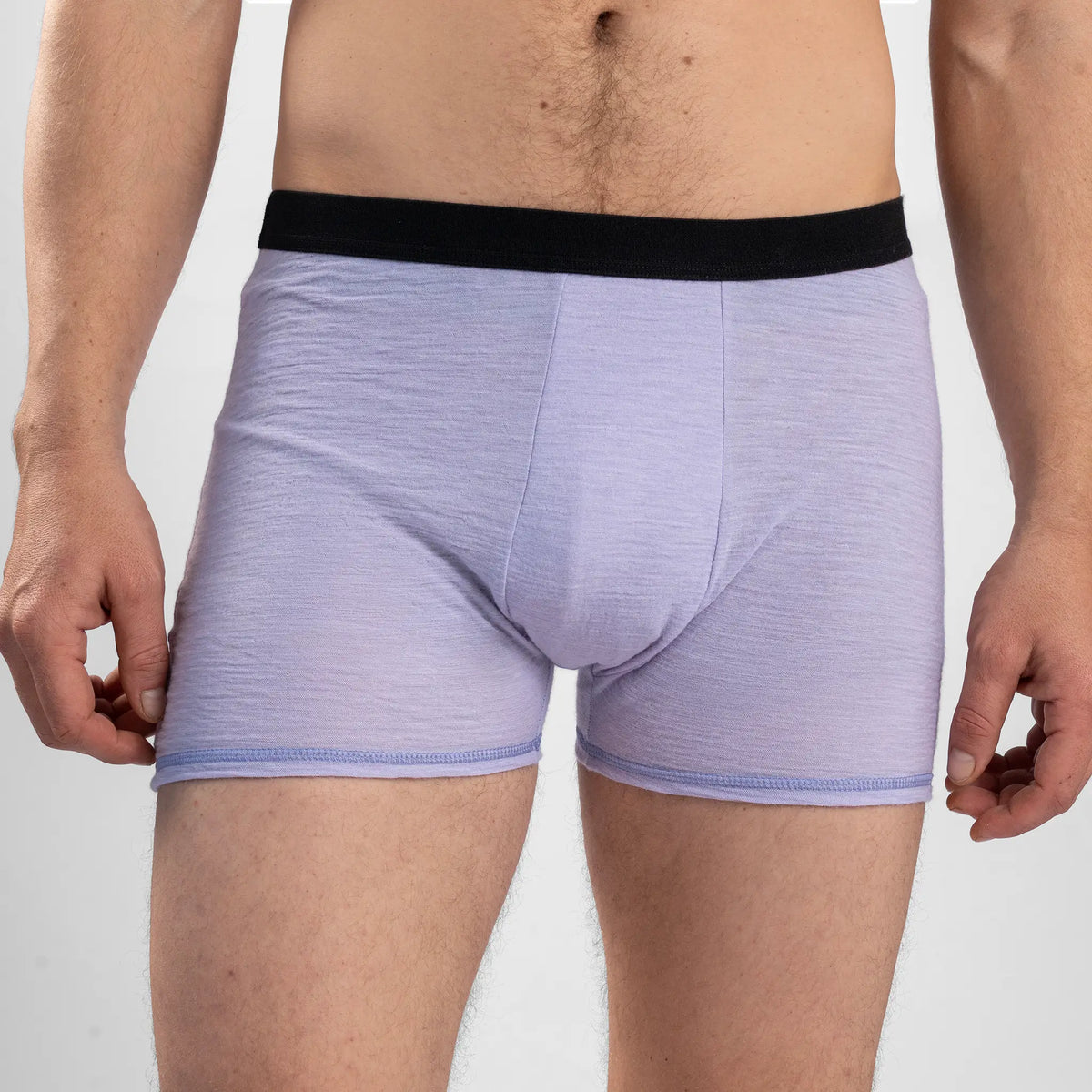 Men's Alpaca Wool Boxer Briefs: 160 Ultralight color lilac