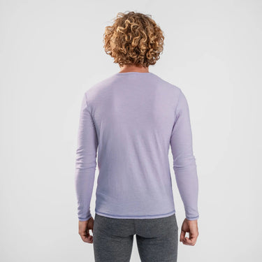 Men's Alpaca Wool Long Sleeve T-Shirt: 160 Ultralight color lilac