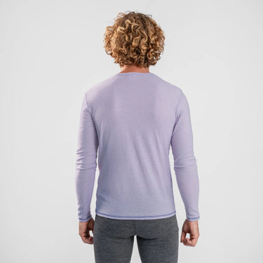 mens comfortable fit long sleeve tshirt color lilac