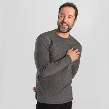 mens comfortable fit sweater lightweight color gray