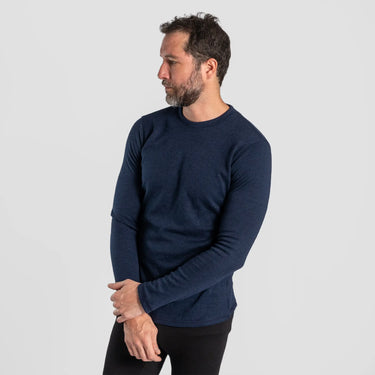 mens eco friendly sweater lightweight color navy blue