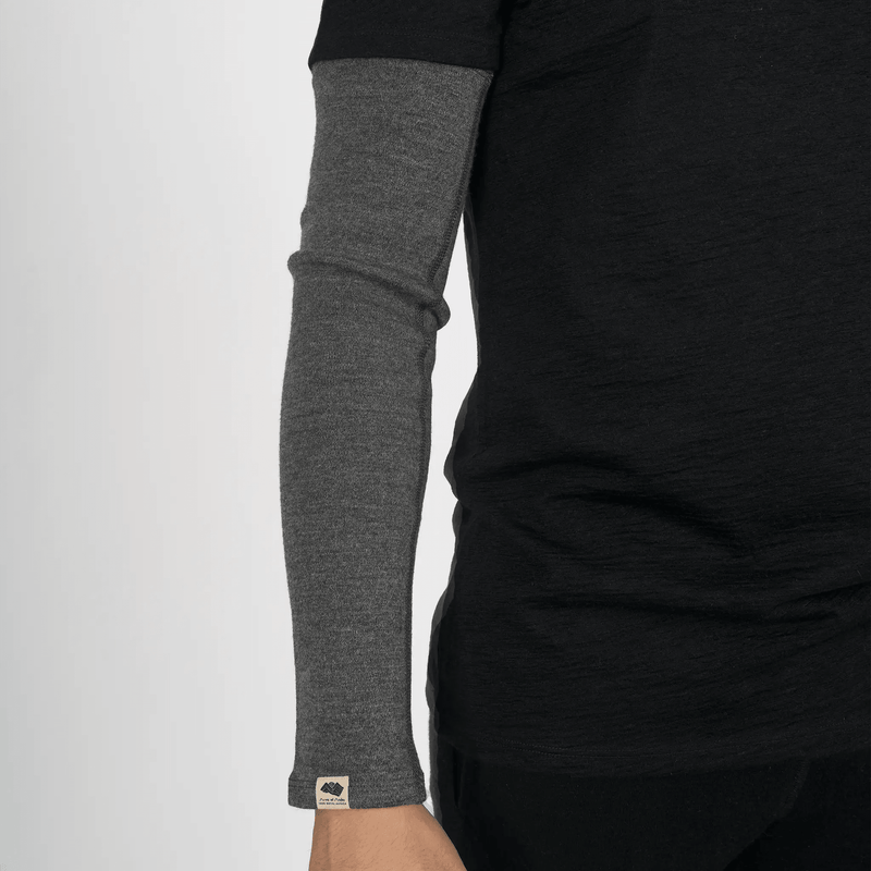 mens fast drying sleeve midweight color gray