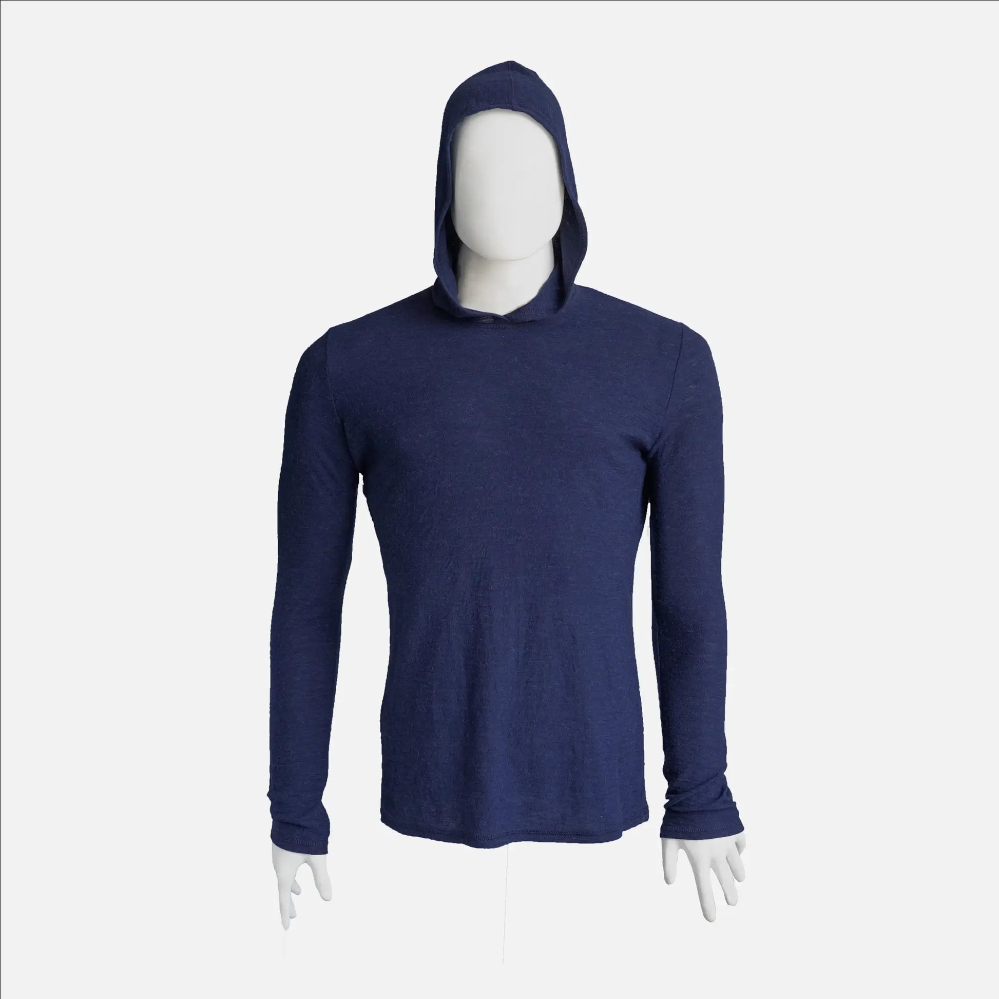 mens fast drying sun hoodie color navy blue
