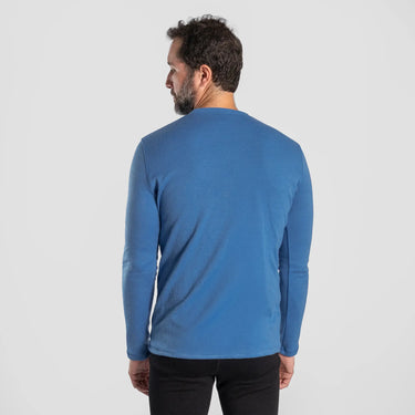 mens fast drying sweater lightweight color baby blue