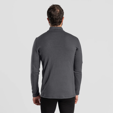 mens functional jacket full zip color gray