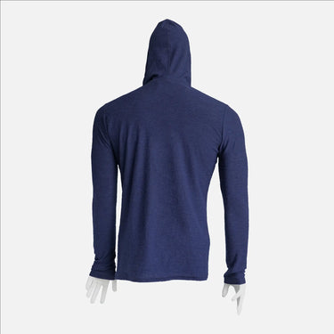 mens functional sun hoodie color navy blue