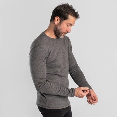 mens functional sweater lightweight color gray