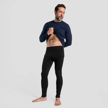 mens high performance leggings midweight color black