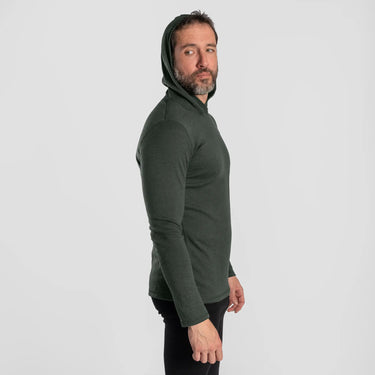 mens highly breathable pullover hoodie lightweight color dark teal