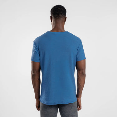 mens lightweight vneck tshirt color baby blue