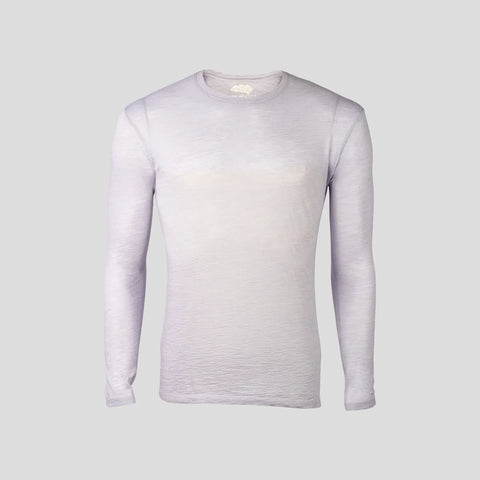 Men's Alpaca Wool Long Sleeve Shirt: 160 Ultralight