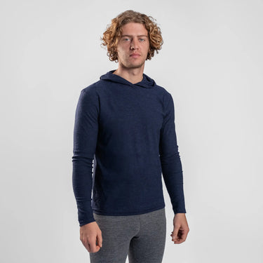 mens low impact dye sun hoodie color navy blue