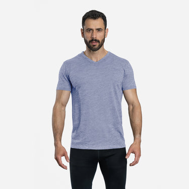 mens low impact dye vneck tshirt color lilac