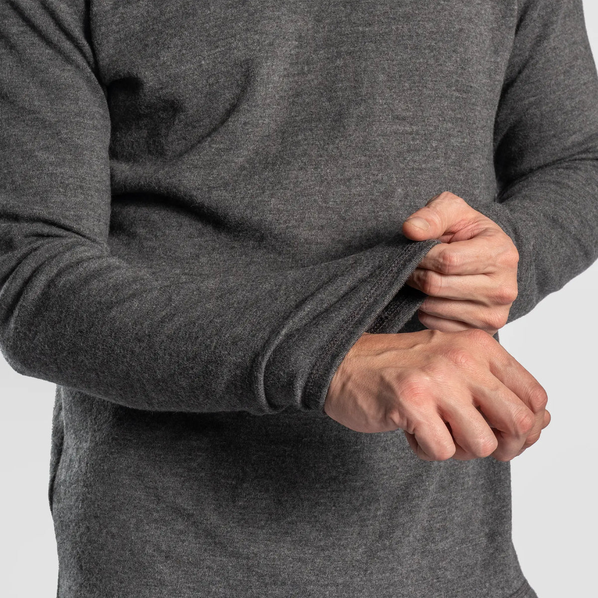 mens moisture wicking pullover hoodie midweight color gray