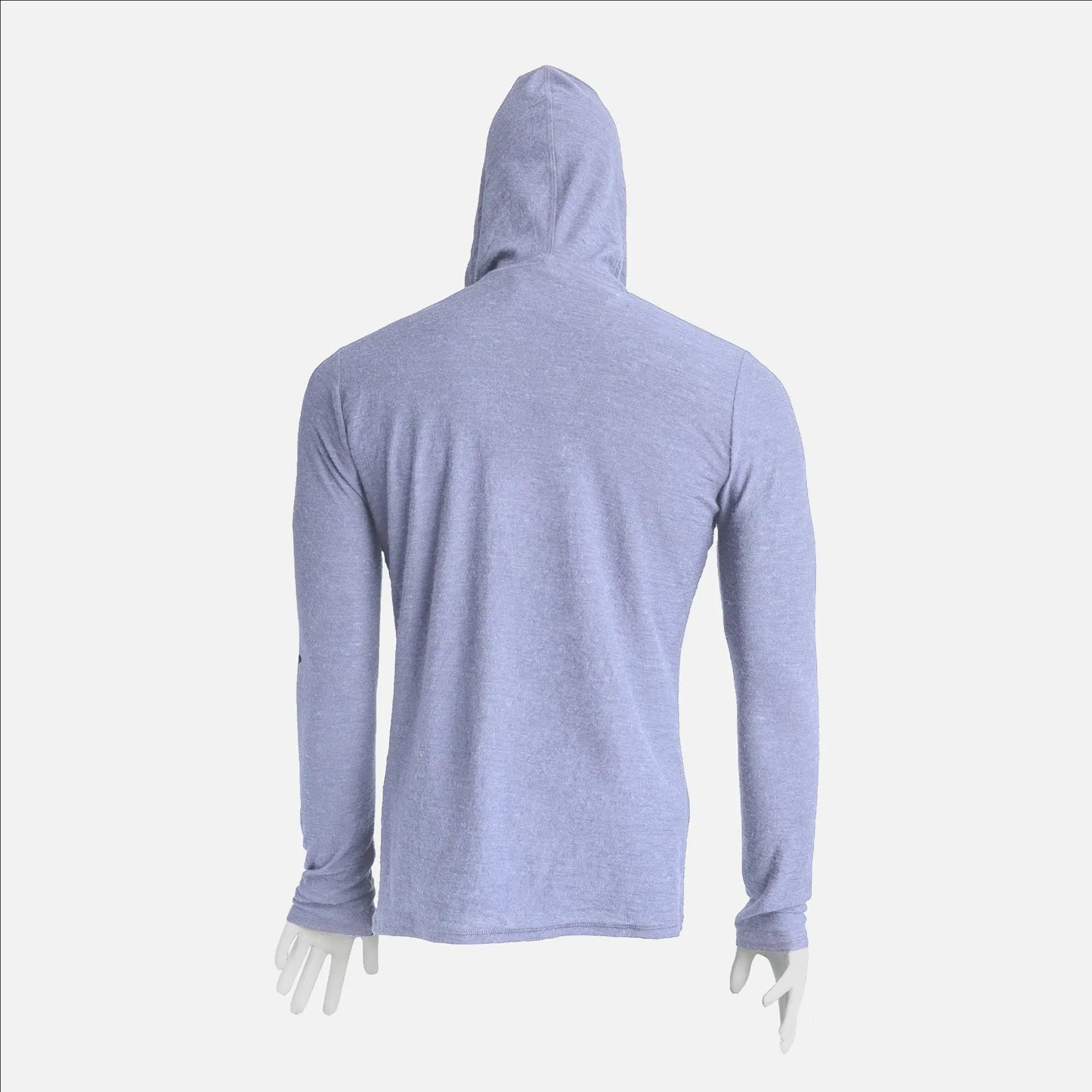 mens moisture wicking sun hoodie color lilac