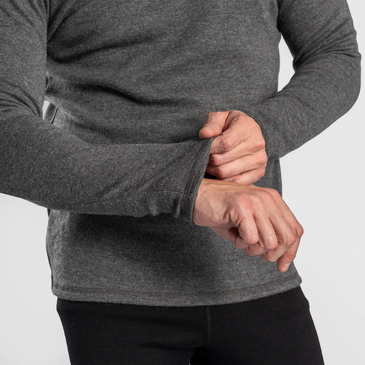 mens moisture wicking sweater midweight color gray