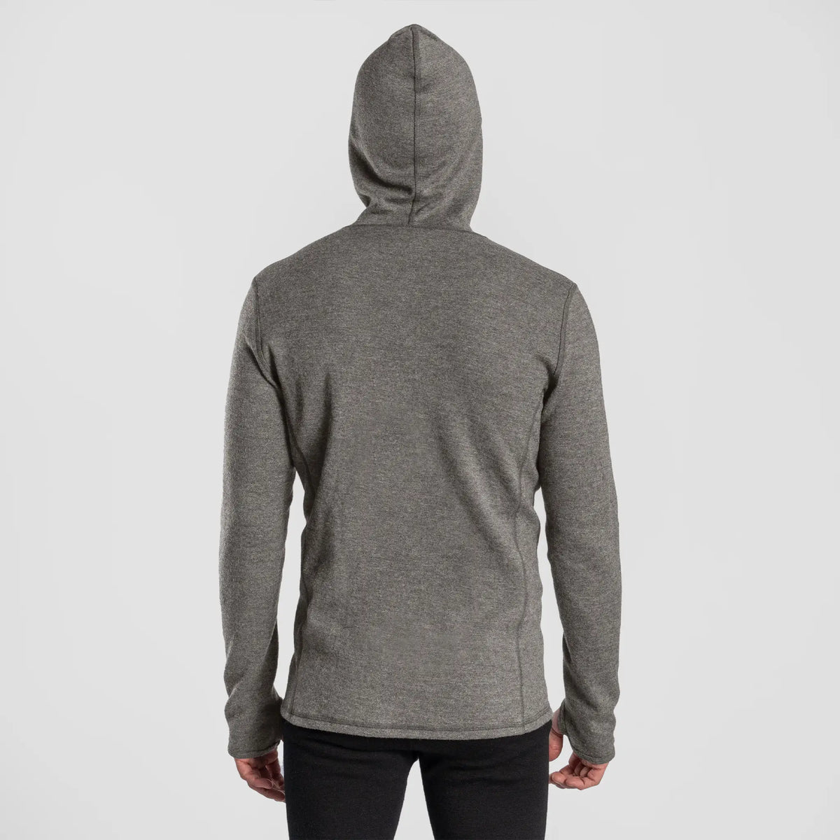 mens most comfortable hoodie jacket full zip color natural gray