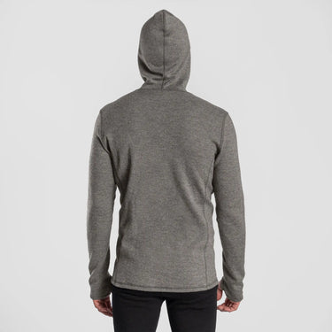 mens most comfortable hoodie jacket full zip color natural gray