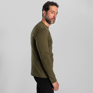 mens most sustainable sweater lightweight color green