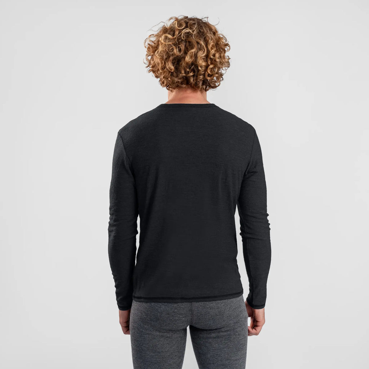 mens natural product long sleeve tshirt color black