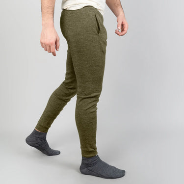 mens outdoor activities sweatpants midweight color green
