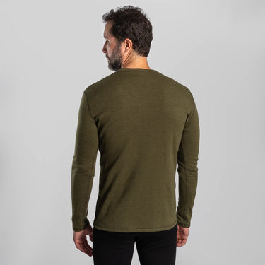 mens outdoor clothing sweater lightweight color green
