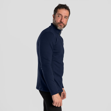 mens outdoor jacket full zip color navy blue