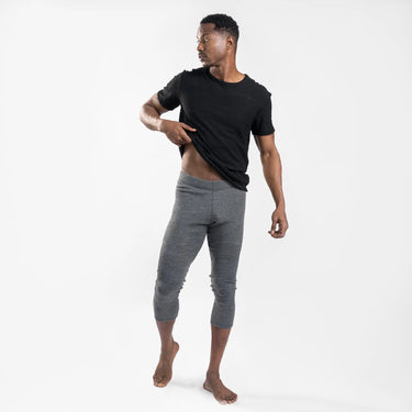 mens outdoor leggings 34 lightweight color gray