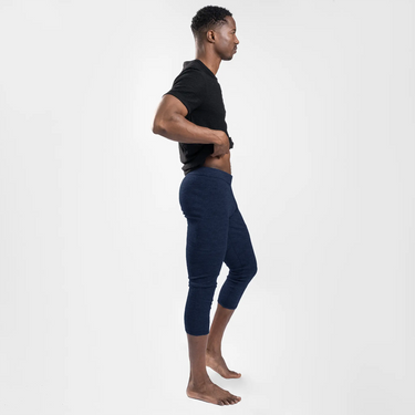 mens outdoor leggings 34 lightweight color navy blue