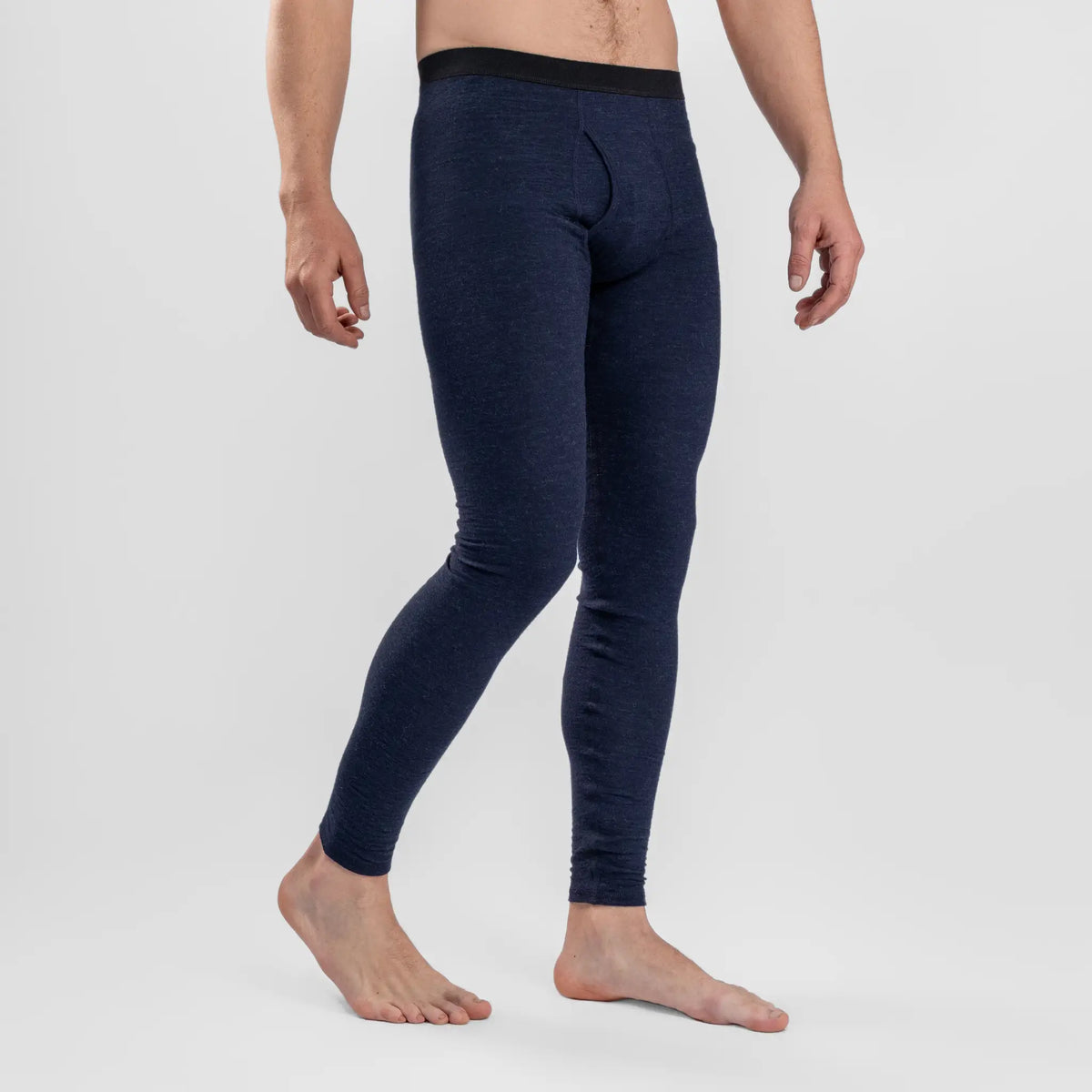 mens outdoor leggings with fly color navy blue