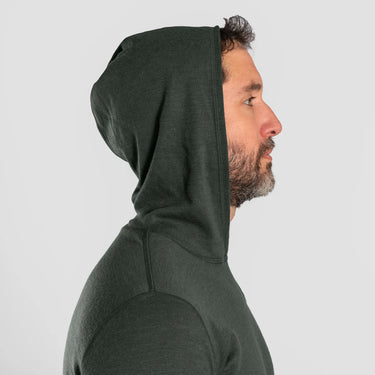 mens outdoor pullover hoodie lightweight color dark teal