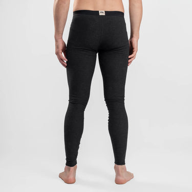 mens performance leggings with fly color black