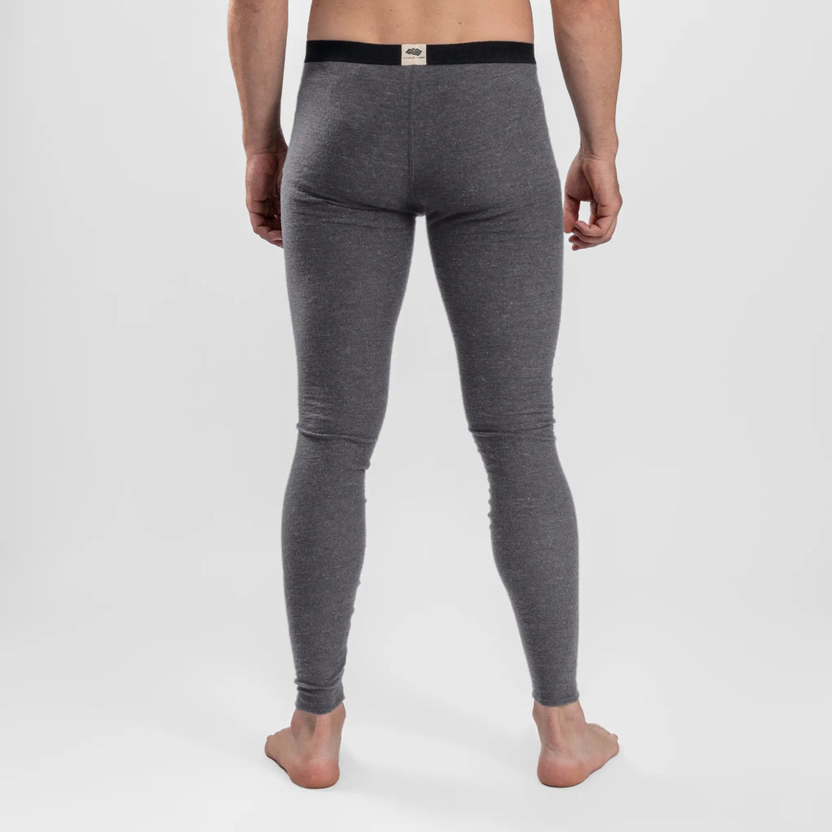 mens performance leggings with fly color gray