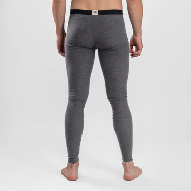 mens performance leggings with fly color gray