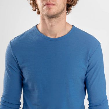 mens single origin long sleeve tshirt color baby blue