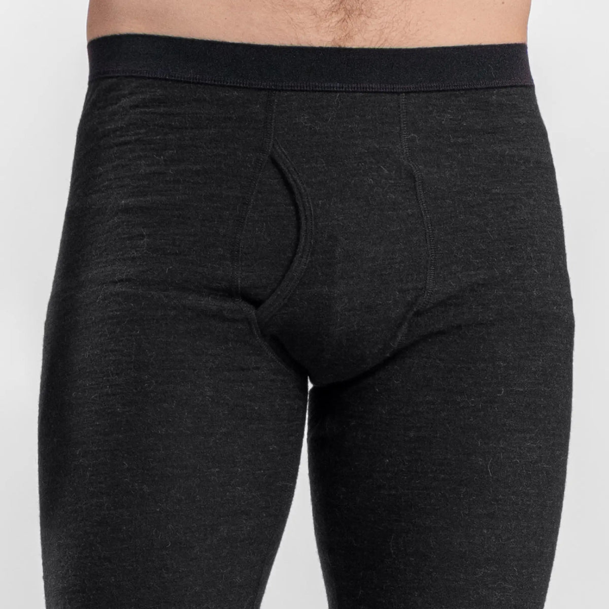 mens sport leggings with fly color black