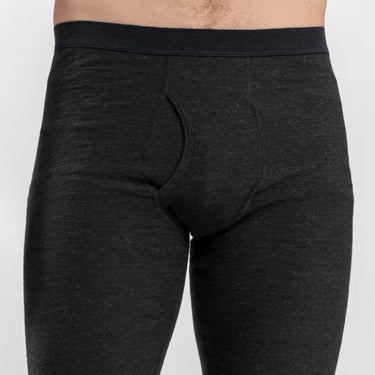 mens sport leggings with fly color black