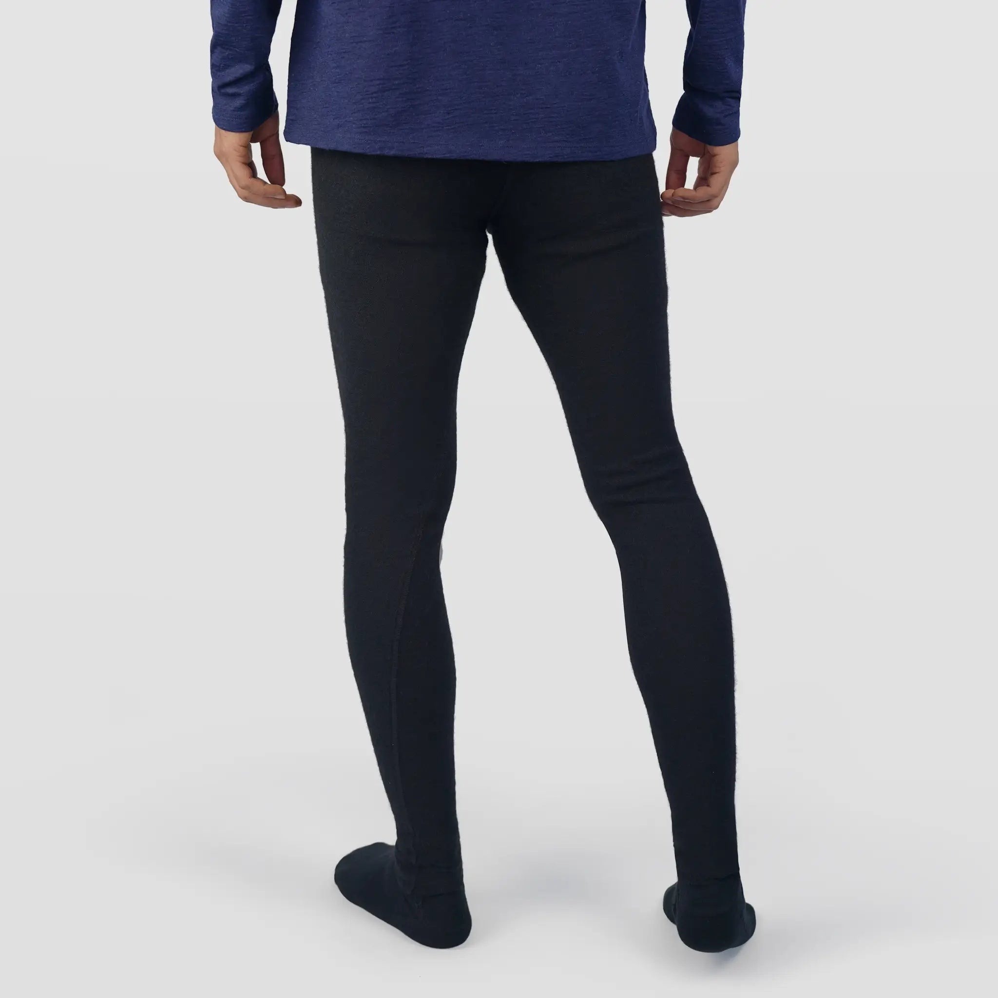 mens sustainable leggings lightweight 250 color black