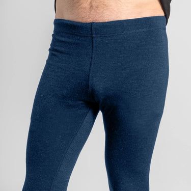 mens sustainable leggings lightweight color natural blue