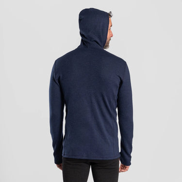 mens temperature regulate hoodie jacket full zip color navy blue