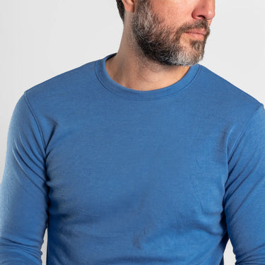 mens temperature regulate sweater lightweight color baby blue
