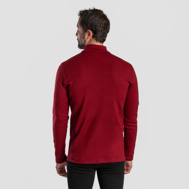 mens thermo regulate jacket full zip color maroon