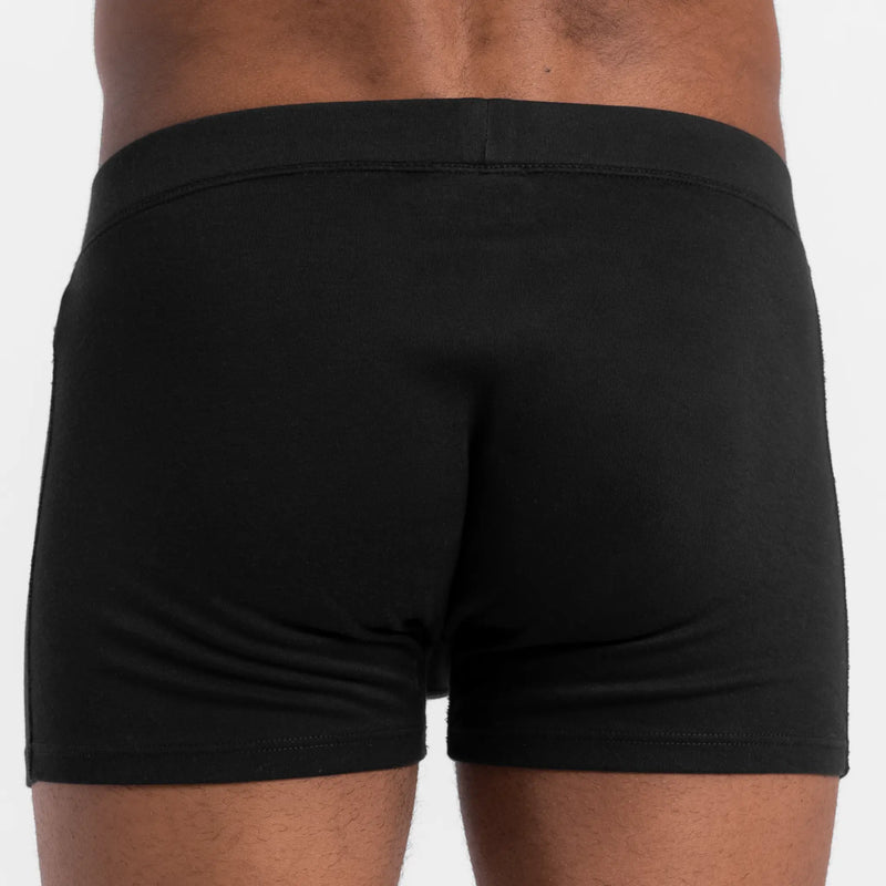 mens ultra soft boxer briefs color black