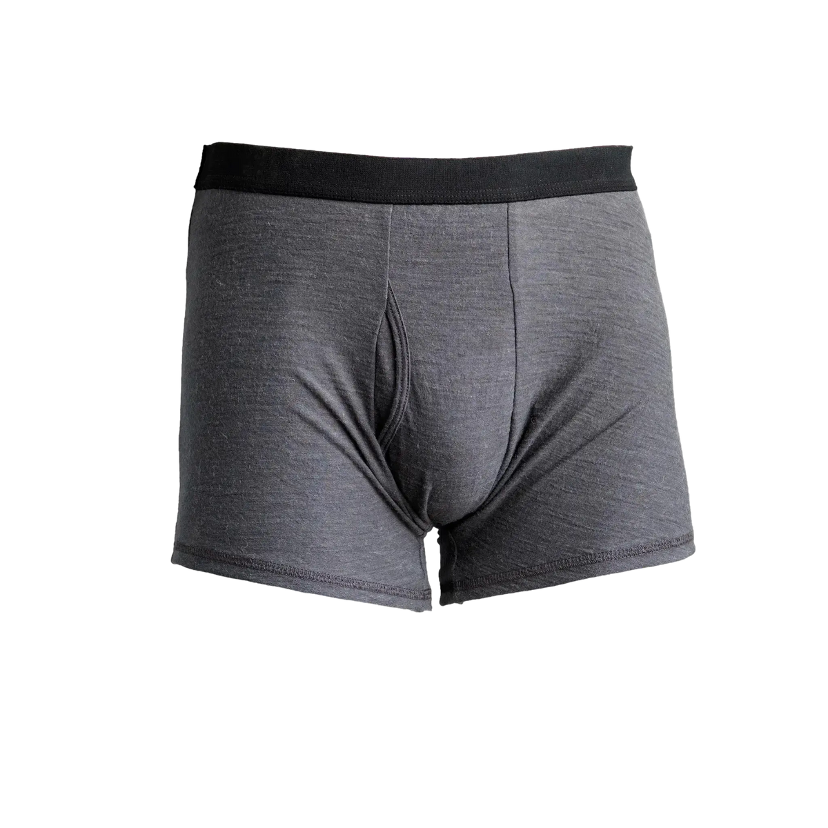 Men's Alpaca Wool Boxer Briefs fly color gray
