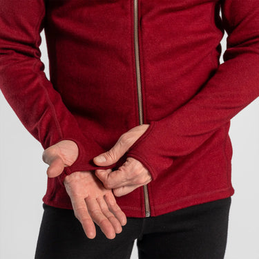 mens ultra soft hoodie jacket full zip color maroon