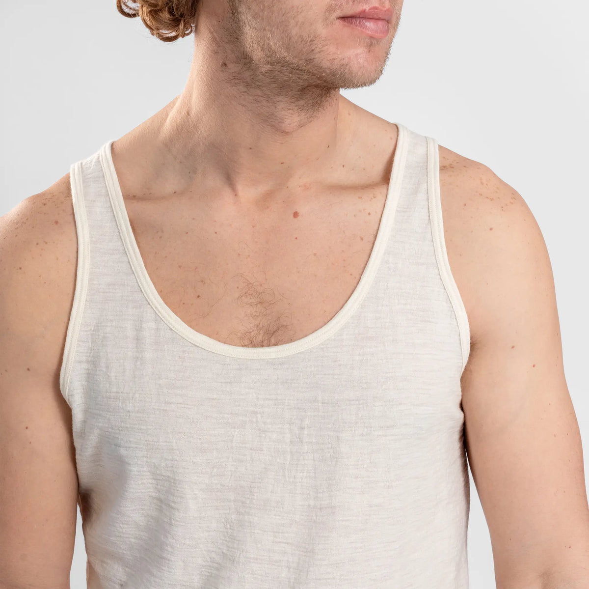 mens ultra soft tank top featherweight color undyed