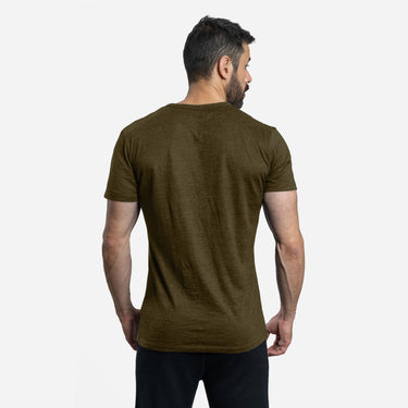 mens ultralight crew neck tshirt color green
