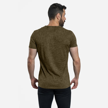 mens ultralight vneck tshirt color green