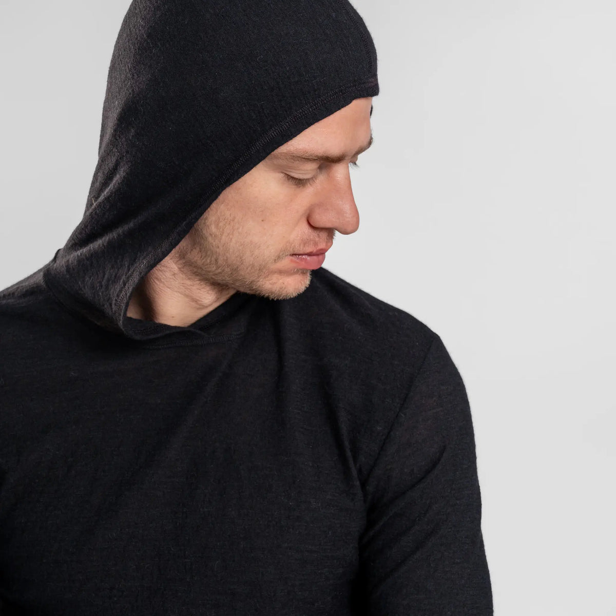 mens uv resistance sun hoodie featherweight color black