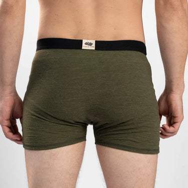 mens versatile design boxer briefs color green